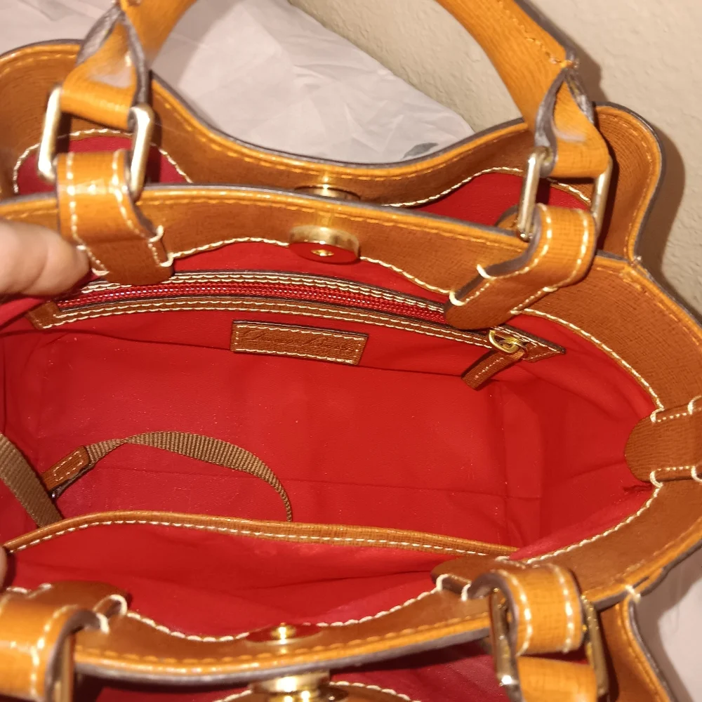 Dooney & Bourke Brown Leather Mini BARLOW - Picture 6 of 9